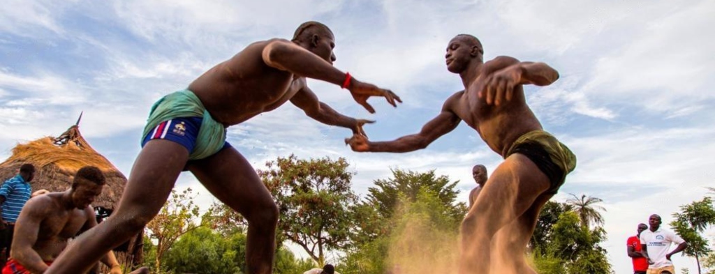 wrestlers in senegal